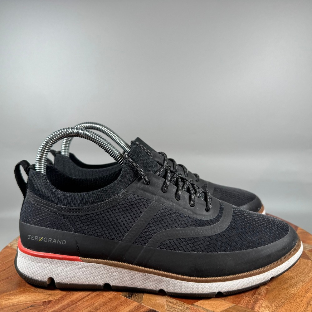 Cole Haan Zerogrand Black Mesh Lace Up Sneakers W22531 Womens 7.5 B